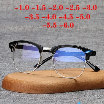-1 -1.5 -2 -2.5 -3 -3.5 -4 -4.5 -5 -5.5 -6 оптические очки с эффектом памяти при близорукости в оправе мужские женские очки для близорукости