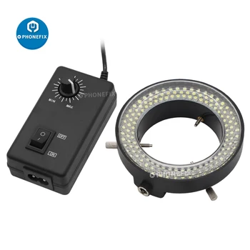 144 светодиодных USB регулируемых кольцевых светильника-осветителя для промышленности Стереоскопический зум-микроскоп Промышленная камера