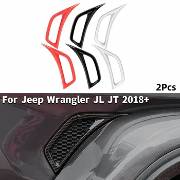 2шт Автомобильная Листовая Пластина Накладка Воздухозаборника Декоративная Панель Крыла для Jeep Wrangler JL JT 2018 +