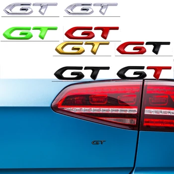 3D Металлический логотип GT Наклейка на кузов автомобиля Значок заднего бампера Эмблема для Peugeot 3008 2008 307 207 208 508 408 4008 407 301 206 306