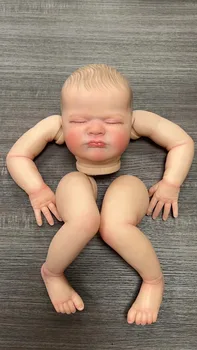FBBD 20-дюймовая Уже Окрашенная 3D Кожа Reborn Baby Doll Max Cute sleeping New Born Size Baby DIY Part С одним дополнительным тканевым корпусом