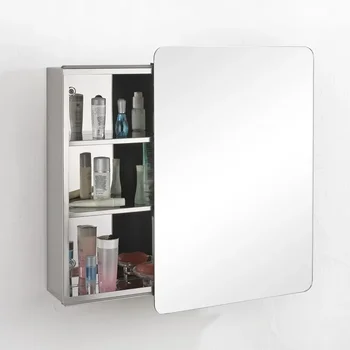 JQS Оптовая Продажа Настенного Углового шкафа для туалетного зеркала из нержавеющей стали