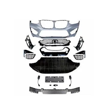 Автомобильный бампер G02 для BMW X3 X4 G01 G02 обновление до X3M X4M обвеса передний бампер задний бампер четыре крышки выхлопной трубы