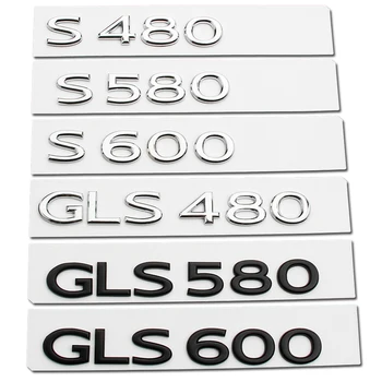 Буквы В Багажнике Автомобиля Логотип Хромированный Значок Эмблема Металлические Наклейки Наклейка Для Benz Maybach S480 S580 S600 S680 GLS480 GLS580 GLS600 GLS680