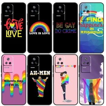 Гей Лесбиянка ЛГБТ Rainbow Pride Чехол Для POCO F5 X3 X5 Pro M4 F3 F4 X4 GT M5s Чехол Для Xiaomi 12T 11T Pro 12X 12 13 Lite