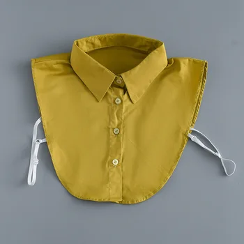 Деловая рубашка с заостренным лацканом, искусственный воротник для женщин и мужчин, Съемный декор рубашки, блузка, Съемные воротники, ложный воротник