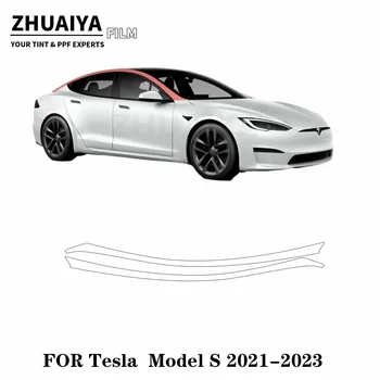 Для Tesla Model S A-Pillar PPF Защитная пленка для краски 8mil 2021 2022 2023 пленка для кузова автомобиля
