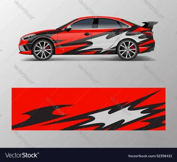 Красная графическая наклейка для гоночного автомобиля, виниловая пленка для гоночного автомобиля, декоративная наклейка для автомобиля, длина 400 см, Ширина 100 см