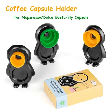 Многоразовый держатель для капсул, подставка для чашек с фильтром для кофе, подставка для хранения кофейных принадлежностей для Nepsresso / Dolce Gusto / illy Capsule