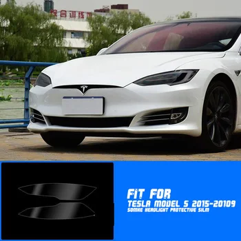 Новый автомобиль LH + RH Дымовые фары из ТПУ Защитная предварительно вырезанная пленка Наклейка Накладка Подходит для Tesla Model S 2015-2019