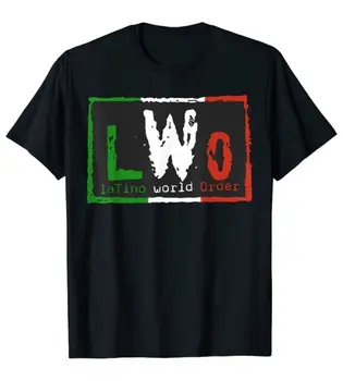 Новый дизайн LWO Latino World Order II, отличная подарочная футболка американского размера, унисекс с воротником-стойкой