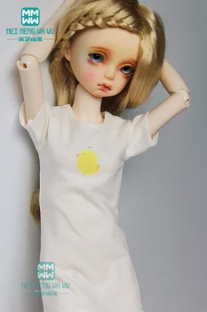 Одежда для куклы BJD подходит для 43 см MSD 1/4 BJD doll модная повседневная футболка с диким темпераментом и принтом