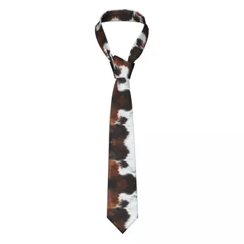 Официальный галстук из воловьей кожи шотландского Хайленда, мужской персонализированный деловой галстук из шелковой кожи животных