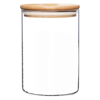Стеклянные контейнеры для хранения продуктов с крышками, большие стеклянные банки для хранения продуктов для кофейни, чая, сахара (27 жидких унций)