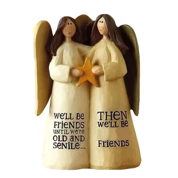 Цельнокроеная статуя Ангела дружбы, скульптура сестры-подруги, Празднующая дружбу, Подарки для подруг-подруг