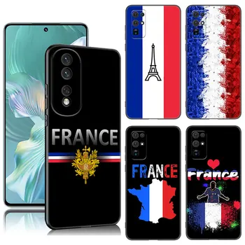 Чехол для телефона с Флагом Франции Honor Magic 4 20 50 70 Lite 60 SE 30 80 90 Pro Plus 20E 20i 30i 20S 30S Черный Силиконовый Чехол