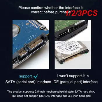 1/2/3ШТ 3,0/2,0 SATA До 6 Гбит/с 3 Кабеля Адаптера Sata К USB 3,0 Поддержка 2,5-дюймового внешнего жесткого диска SSD SSD 22-Контактный Sata III