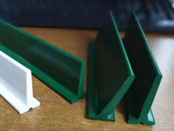 1 метр В час: 40 мм ПВХ Зеленые Т-образные Планки Для Перегородки Деталей конвейерной ленты