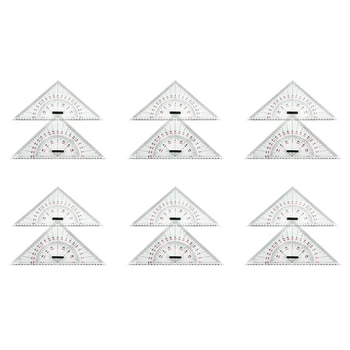 12X Треугольная Линейка Для Рисования Диаграммы Для Рисования Корабля 300 мм Крупномасштабная Треугольная Линейка