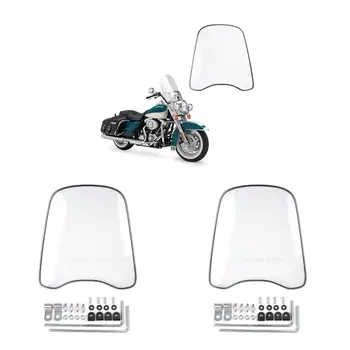 2x Прозрачный ветрозащитный экран на лобовом стекле для мотоцикла ATV
