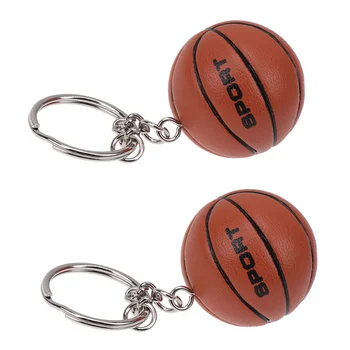 2шт Прекрасный Баскетбольный Брелок-подвеска Мини-Баскетбольное Украшение для сумок и ключей