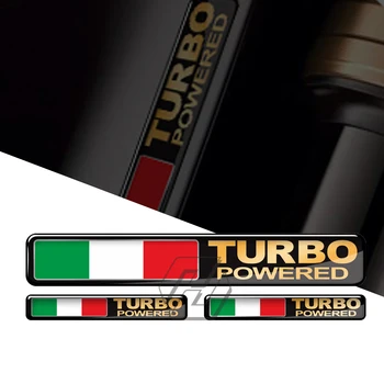 3D наклейка с турбонаддувом в виде флага Италии, наклейка на бак мотоцикла, автомобильные наклейки с турбонаддувом