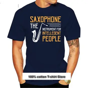 Camiseta UNISEX de saxofón, instrumento para personas inteligentes, nuevo