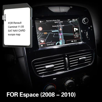 Carminat 11.05 Для Renault Espace 2008 2010 Автомобильный Навигатор GPS Карта памяти SD 8 ГБ Используется В Норвегии Греции Нидерландах