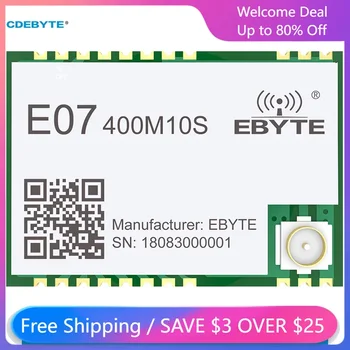 CDEBYTE CC1101 400 МГц 433 МГц 10dBm Беспроводной Радиочастотный Модуль SPI IPEX Отверстие для штамповки 1,5 км Передатчик Данных Пульт Дистанционного Управления IoT E07-400M10S