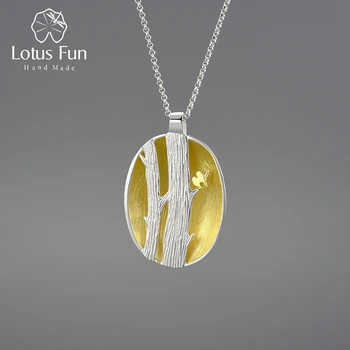 Lotus Fun Из настоящего серебра 925 пробы, оригинальные ювелирные украшения ручной работы, дизайн 