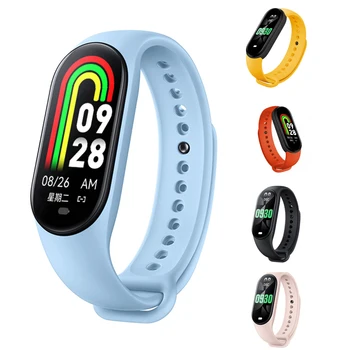 M8 Смарт-Часы Для Мужчин Женщин Фитнес-Трекер Smartwatch Сердечный Ритм Кислородом В Крови Монитор Сна Водонепроницаемые Смарт-Часы Для IOS Android