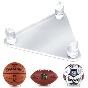 Акриловая баскетбольная подставка, футбольная подставка, подставка для футбольного мяча - изящный противоскользящий дизайн | Держатели для баскетбола, футбола, футбольных мячей
