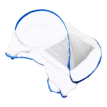 Белое антимоскитное покрытие, складывающаяся дорожная москитная сетка для кровати, бесплатная установка-среднего размера