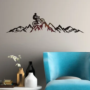 Виниловая наклейка на стену для горного велосипеда Наклейки для экстремальных видов спорта Фреска 2245