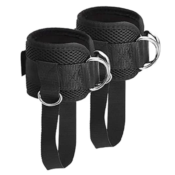Горячий 4-кратный ремешок на щиколотке для кабельных тренажеров, мужчин и женщин, бандажи для бедер, отдача для тренировки мышц бедер, пресс для ног, сила мышц