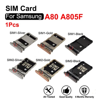 Двойная Sim-карта для Samsung Galaxy A80 SM-A805F Лоток для одной Sim-карты Держатель microSD Слот Nano Запасная часть