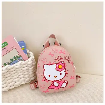 Детский рюкзак Hellokitty Kuromi Sanrio С Мультяшным Принтом Для девочек Из Детского сада, Маленький Школьный рюкзак Для Пикника, Маленький рюкзак из Искусственной кожи