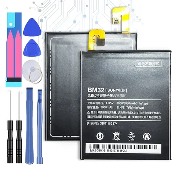 Для Xiao Mi BM32 BM 32 Аккумулятор Мобильного Телефона емкостью 3080 мАч Для Xiao Mi 4 M4 Mi4 Batteria + Бесплатные Инструменты