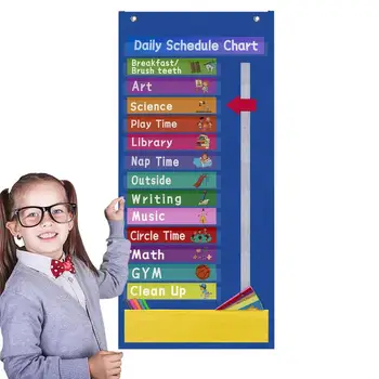 Ежедневное Расписание Детей Карманная Диаграмма Графики Расписания Занятий Учителей В Классе Для Классного Кабинета, Домашних Принадлежностей Для Занятий Учителей