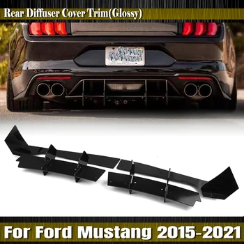 Кронштейн диффузора заднего бампера автомобиля, Сплиттер для губ, Спойлер выхлопной системы багажника Ford Mustang 2015 2016 2017 2018 2019 2020 2021
