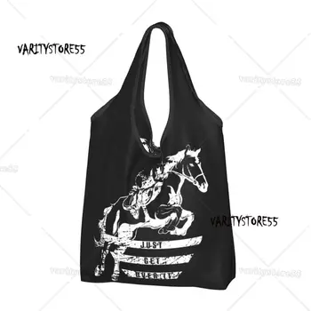 Милая сумка для покупок на лошади для конкура, портативная сумка для покупок для конного спорта, сумка для покупок