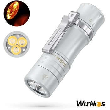 Мини-мощный фонарик Wurkkos-TS10 с максимальным освещением 1400 люмен с зарядным устройством (Специальное предложение ограничено по времени)