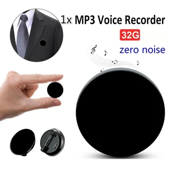 Мини-Цифровой Диктофон Micro Brooch Sound Recorder Профессиональный Диктофон На Большие Расстояния MP3-плеер Диктофон 8/32 ГБ