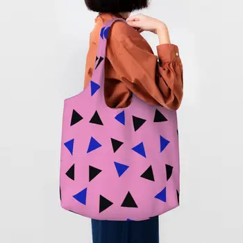 Нажмите Play Розовая хозяйственная сумка Flamingo Женская холщовая сумка через плечо Прочная уличная роспись Eldridge Grocery Shopper Bag