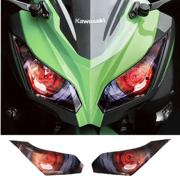Наклейка На Фары Мотоцикла Защита Головного света Защита Переднего Обтекателя Наклейка Пленка Украшение Для kawasaki Ninja 250 Ninja 300