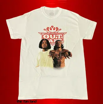 Новая Винтажная футболка Outkast André 3000 Big Boi 2000 Throwback в винтажном стиле