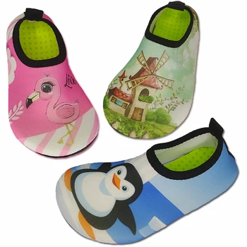 НОВАЯ детская пляжная быстросохнущая акваобувь Qianjiang, обувь для плавания, обувь для малышей, Домашняя обувь для пола, Обувь для ванной комнаты 20-33