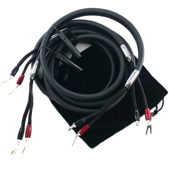Пара высококачественных двухпроводных акустических систем WEL Signature, кабель PSS Silver, звуковой кабель HiFi, провод для громкоговорителя