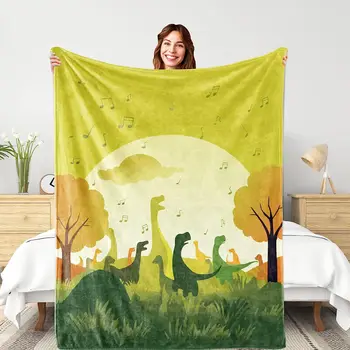 Плед с динозавром для мальчиков, Мягкое теплое Милое детское одеяло с динозаврами, Уникальные подарки для мальчиков, Пушистое уютное одеяло для малышей