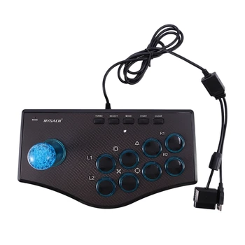 Поворотный контроллер ретро-аркадной игры Usb-джойстик для Ps2 / Ps3 / ПК / Android Smart Tv Встроенный вибратор, восьмиступенчатый джойстик